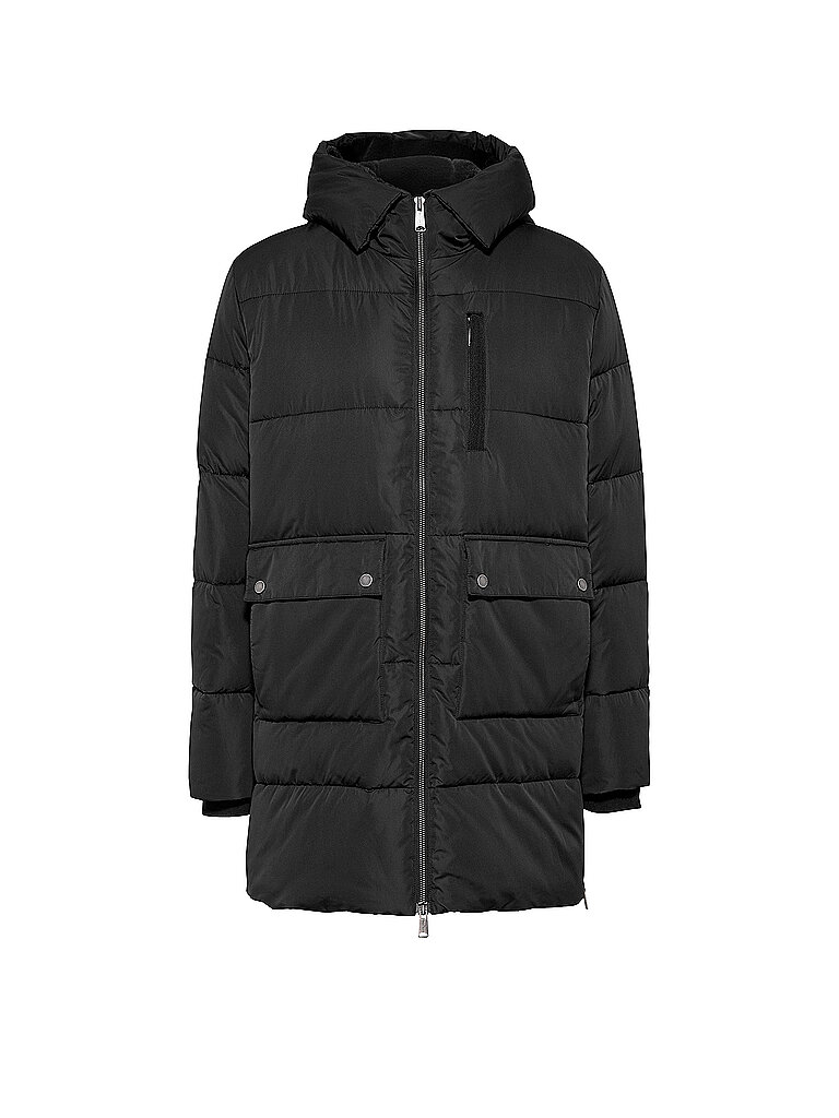 TOMMY JEANS Parka Regular Fit  schwarz | S
